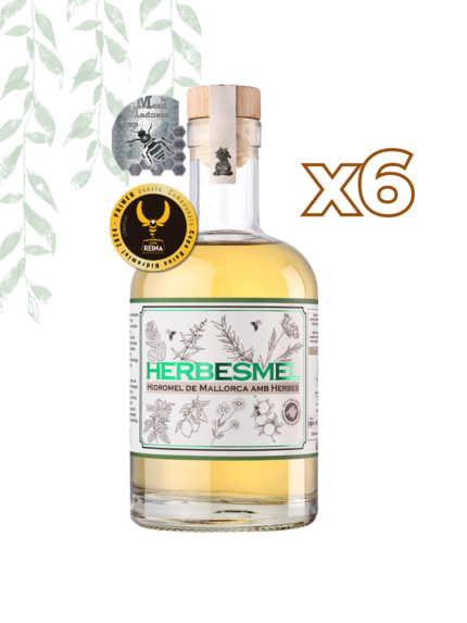 HERBESMEL (6uds) | Hidromiel Semidulce | 14%vol.alc | 0,5L