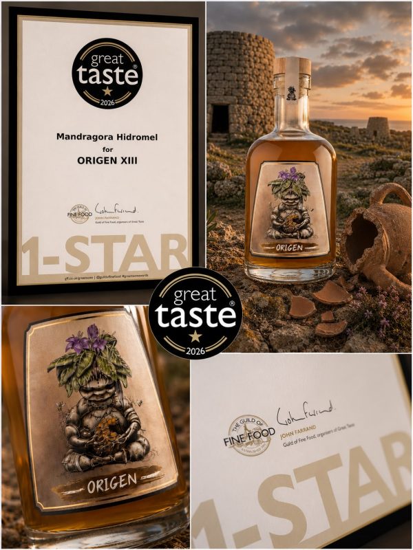 Mandragora Hidromel, Origen XIII hidromiel premiado Great Taste 2026